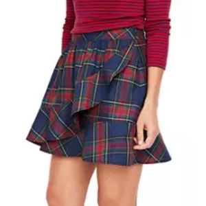 NWT Vineyard Vines Jolly Plaid Party Skirt